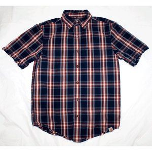 Carhartt Relaxed Fit Men's Short Sleeve‎ Button Down Shirt Size Small